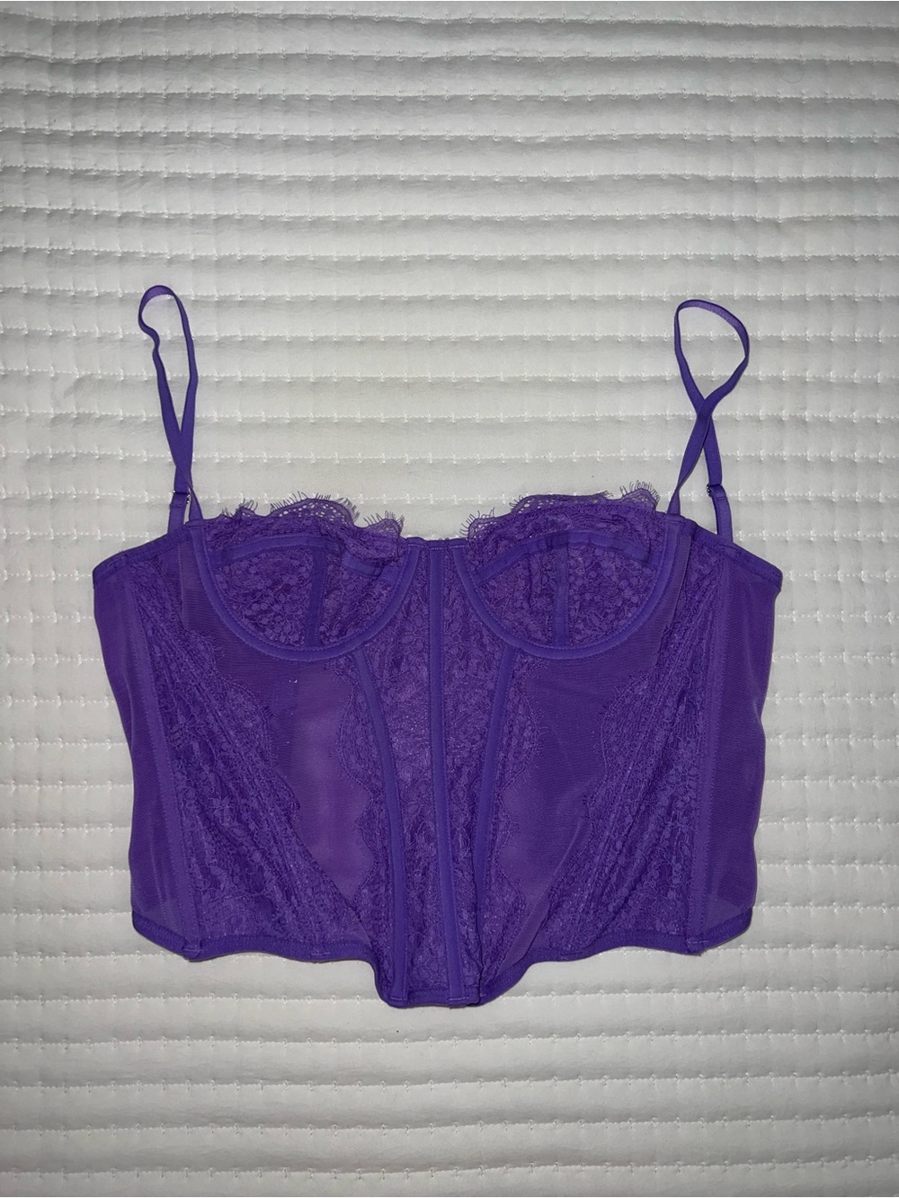 Urban Outfitters Purple Lace Corset Top